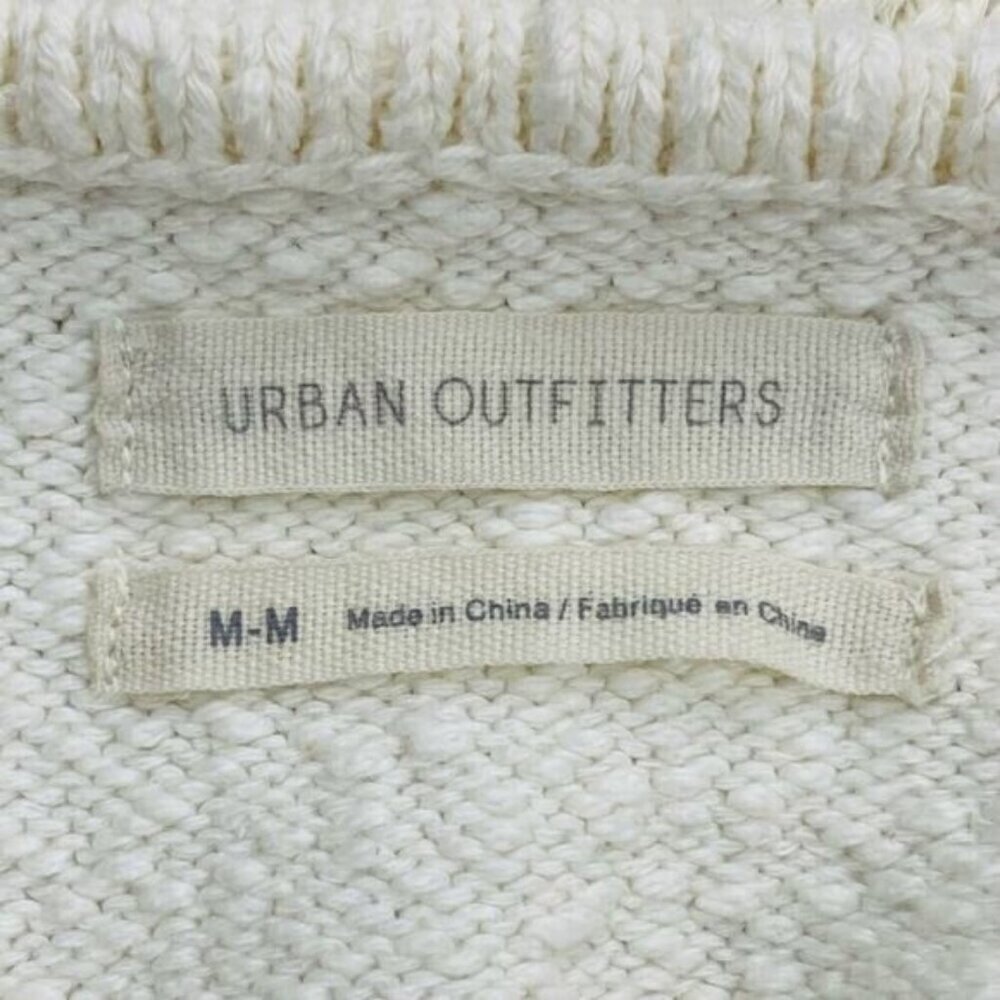 URBAN OUTFITTERS Molly Ruffle Crop Top Medium Ivory - Picture 5 of 6